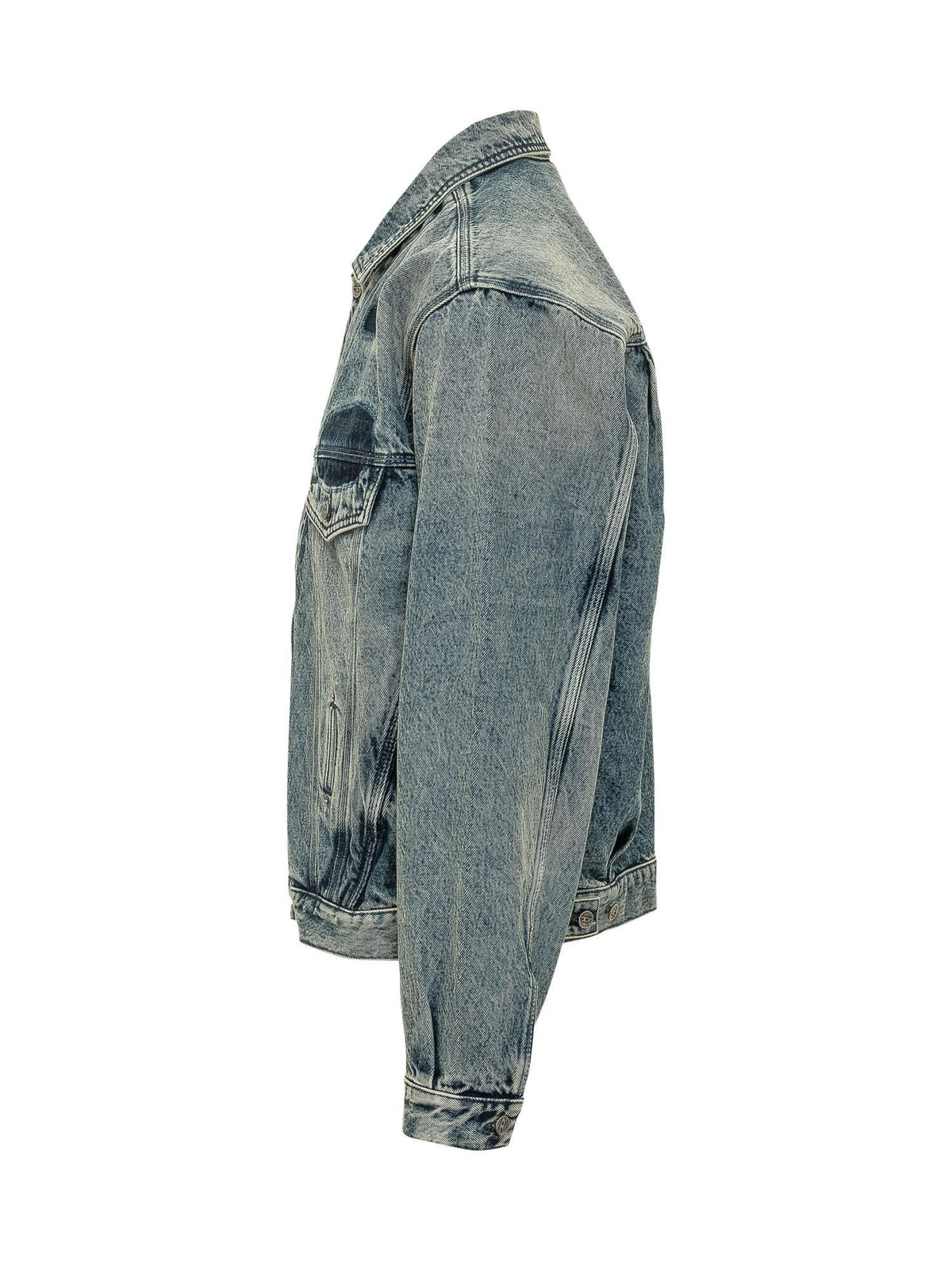 DIESEL Blue Denim Trucker Jacket for Men
