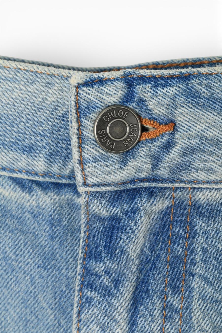 Chloe Wide Leg Denim Jeans CH24WDP0215149V