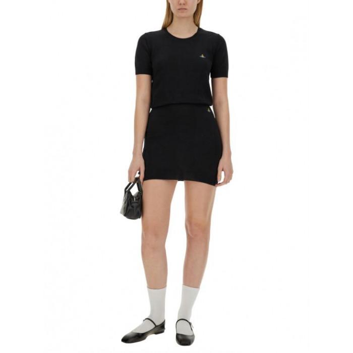 Vivienne Westwood BEA Mini Skirt Black Wool