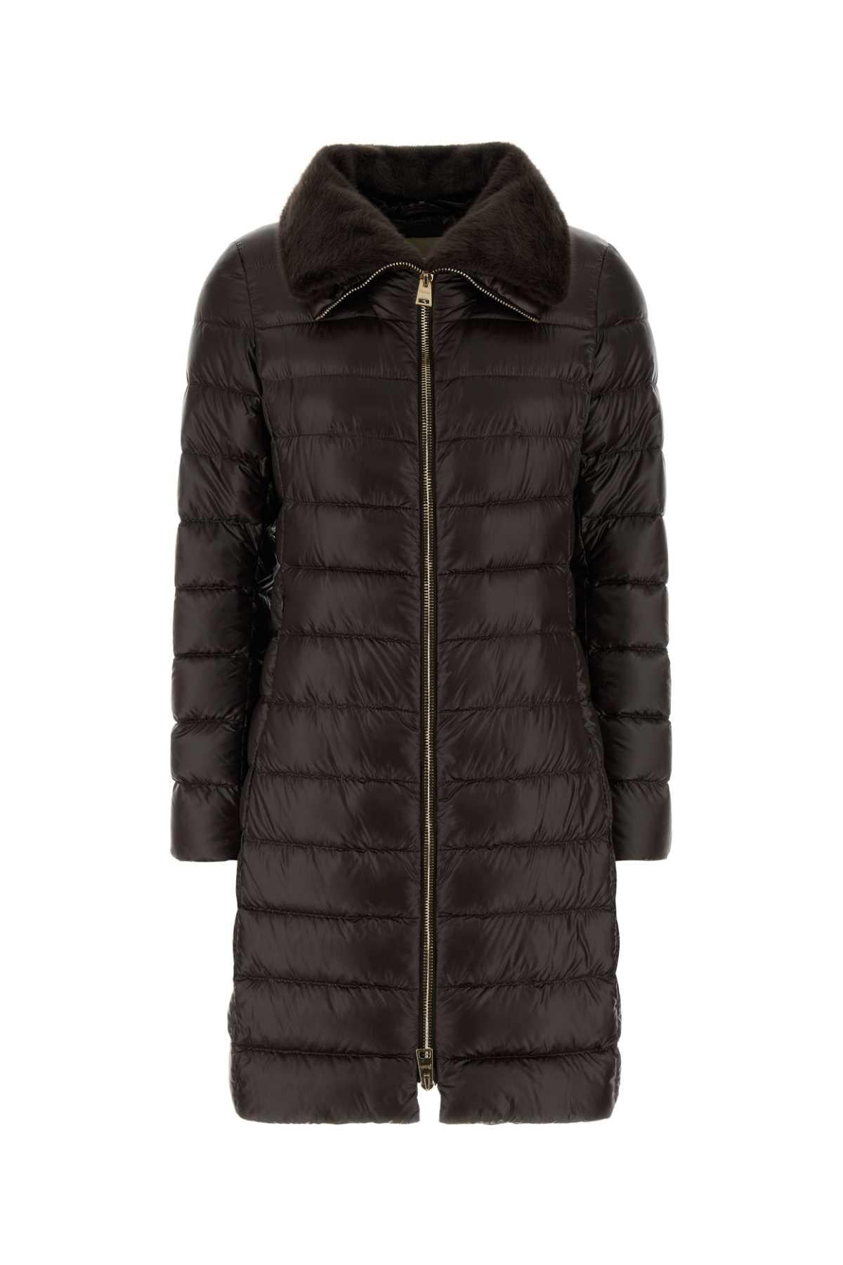 Herno Black Lightweight Down Puffer Jacket for Women
