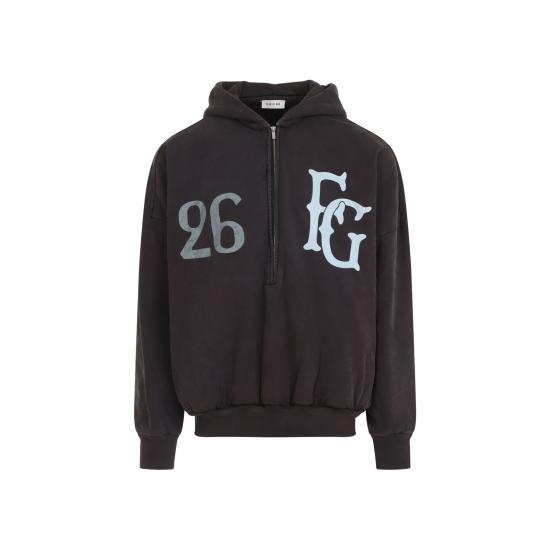 Fear of God Women’s Hooded T-Shirt FG9M12 9945BHF 204 DARK BROWN DOM