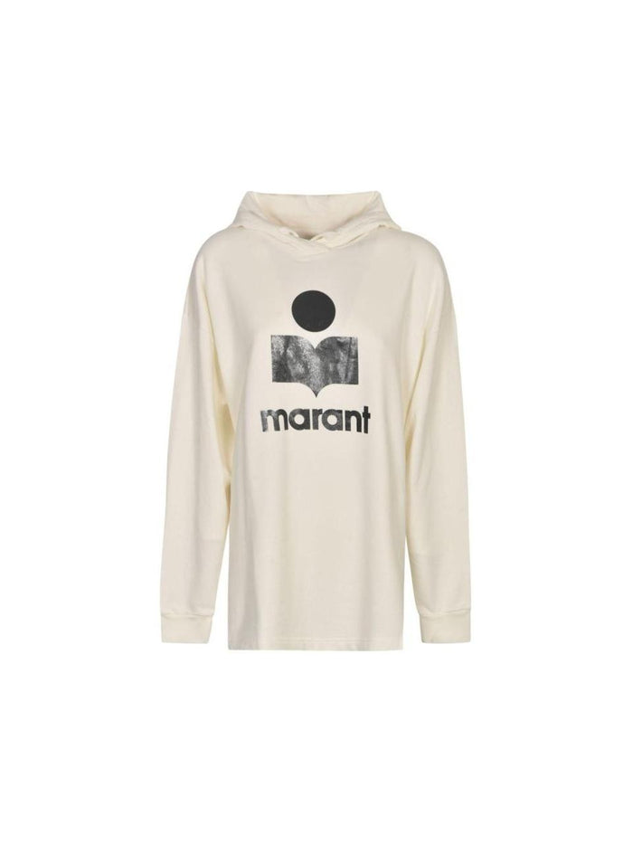 Isabel Marant White Cotton MARLY Hoodie Sweatshirt