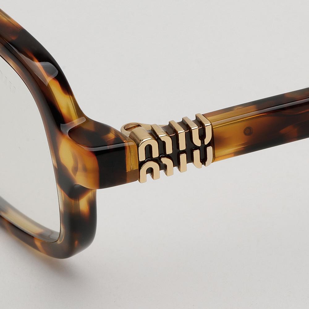 Miu Miu Blue Light Blocking Acetate Square Sunglasses Asian Fit MU11ZSF 14L 08N