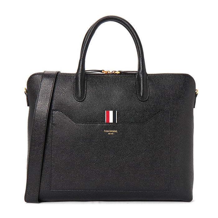 THOM BROWNE Men’s Leather Briefcase Bag MAG444A 00198 001