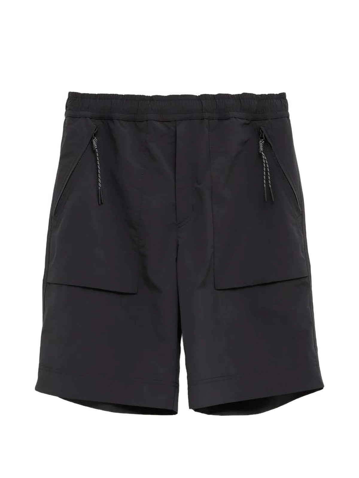 Moncler Black Nylon Drawstring Shorts