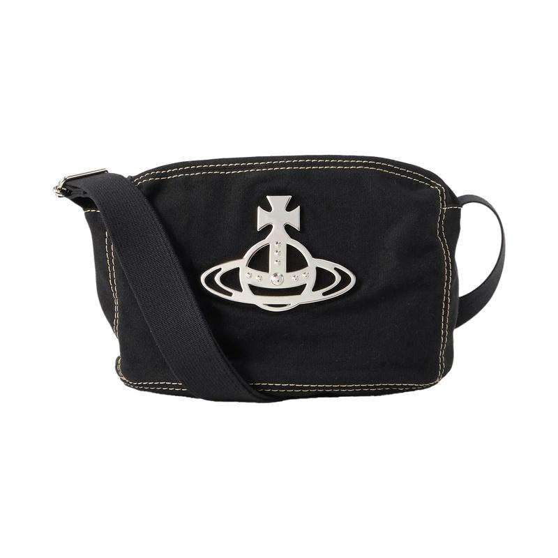 Vivienne Westwood Jude Crossbody Shoulder Bag Black