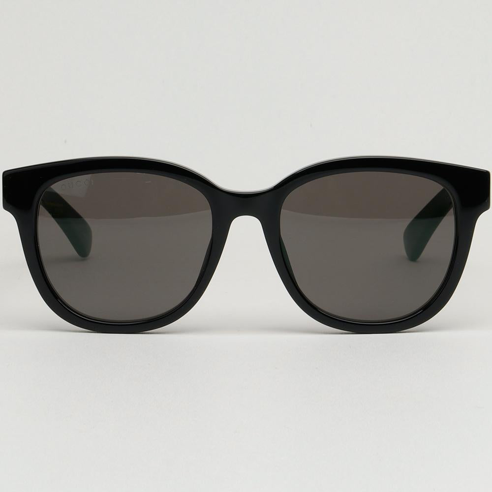 GUCCI Black Square Acetate Asian Fit Logo Sunglasses GG1797SK 001