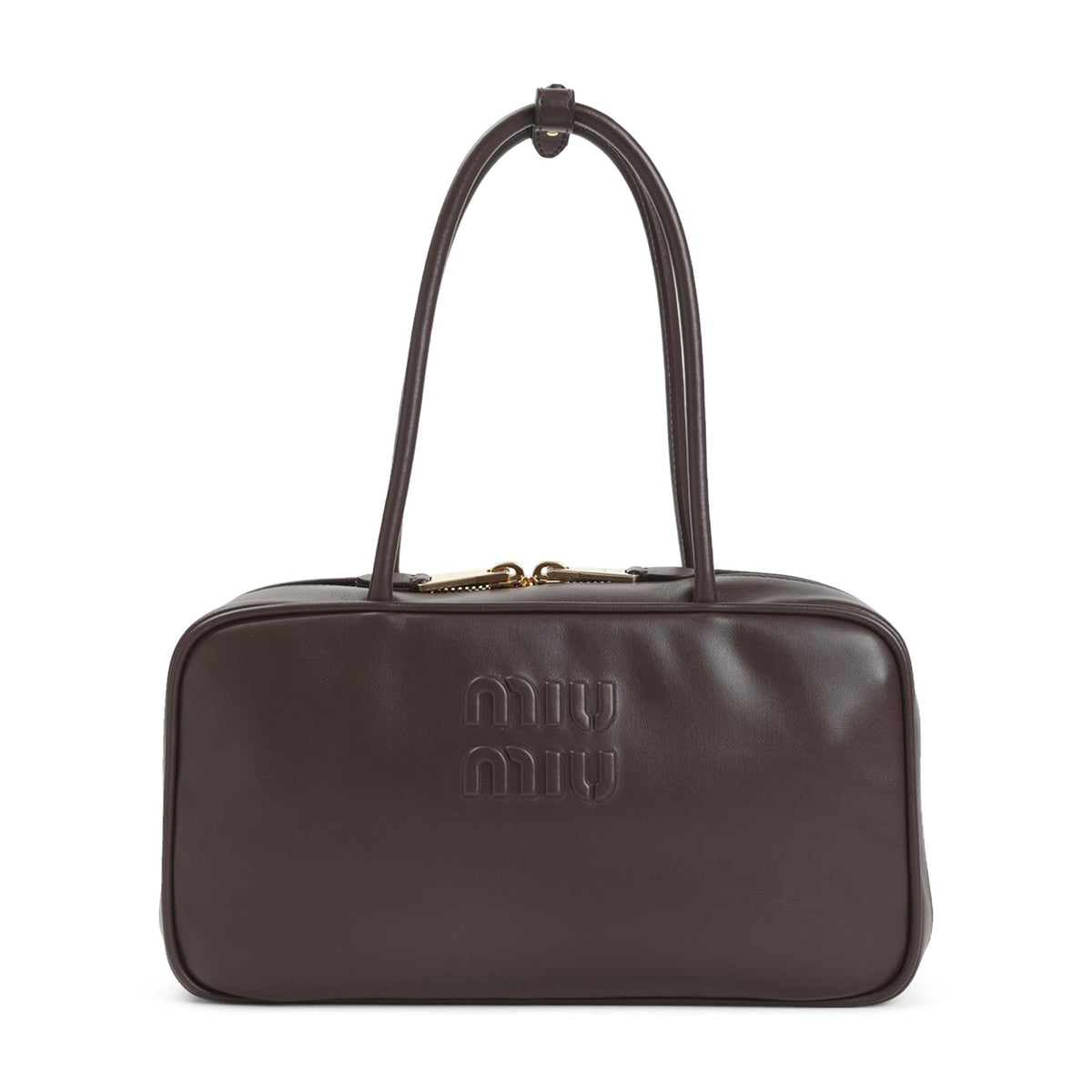 Miu Miu Leather Shoulder Bag Brown