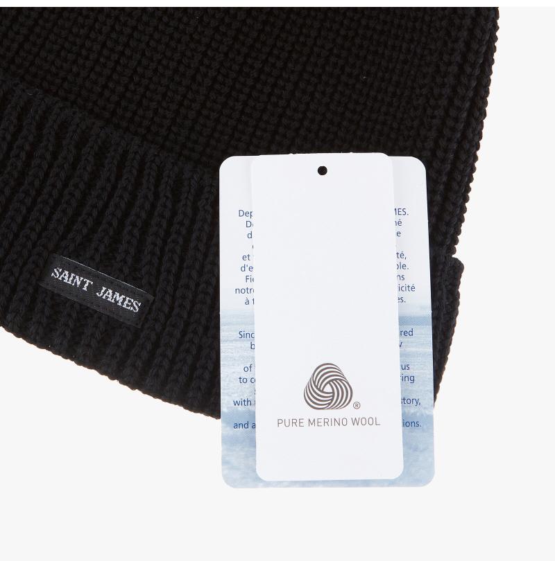 A.P.C. Unisex Knit Beanie Hat Navy 9466 NOIR