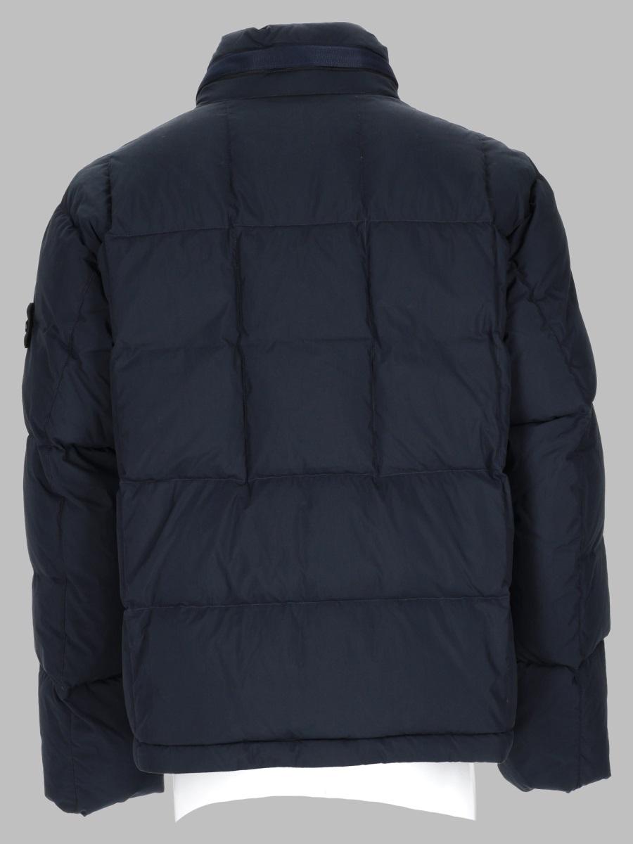 STONE ISLAND Black Down Puffer Jacket for Men