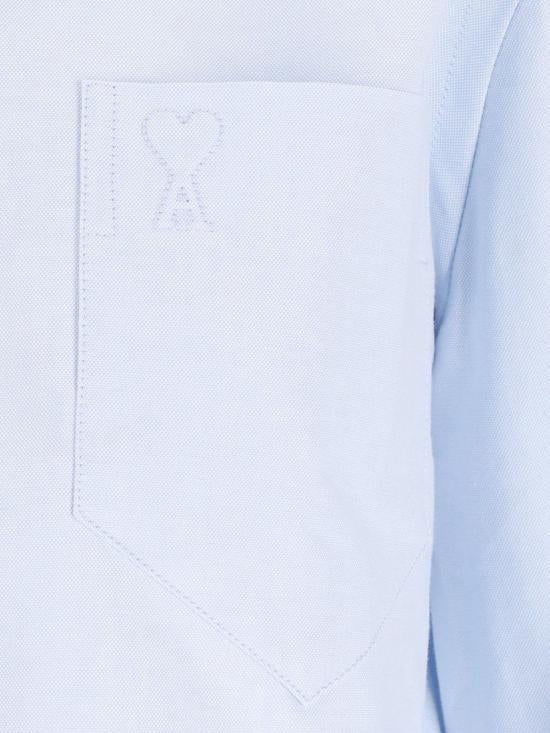 AMI Blue Cotton Shirt