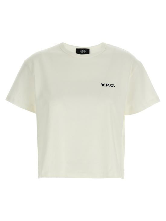 A.P.C. Boxy PETIT VPC Logo T-Shirt White Women
