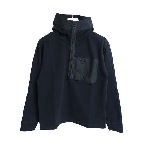 Ten C Men's Half-Zip Hooded Anorak Black 22CTCUF08147