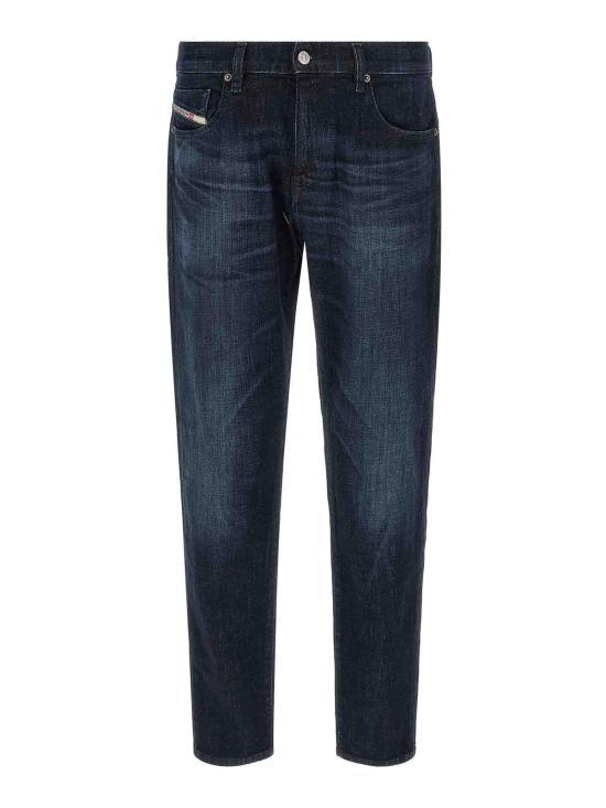 DIESEL 2019 D-Struct Slim Jeans Men’s Denim Pants A03558 0ADBL 01 DARK BLUE DOM