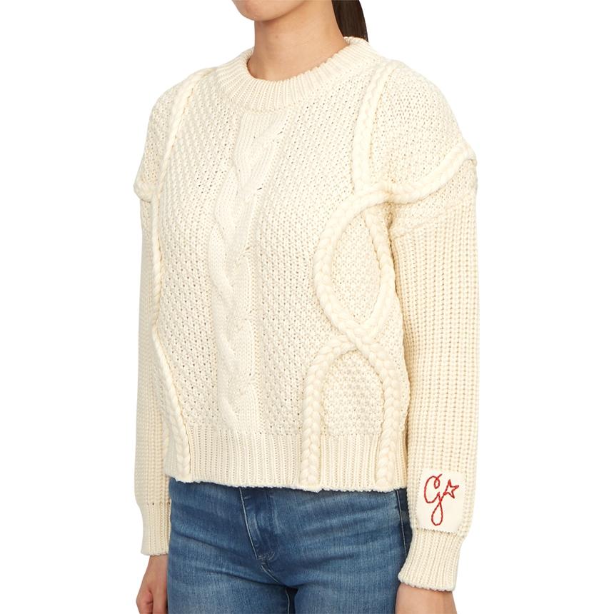 GOLDEN GOOSE Women’s Crewneck Knit Sweater White