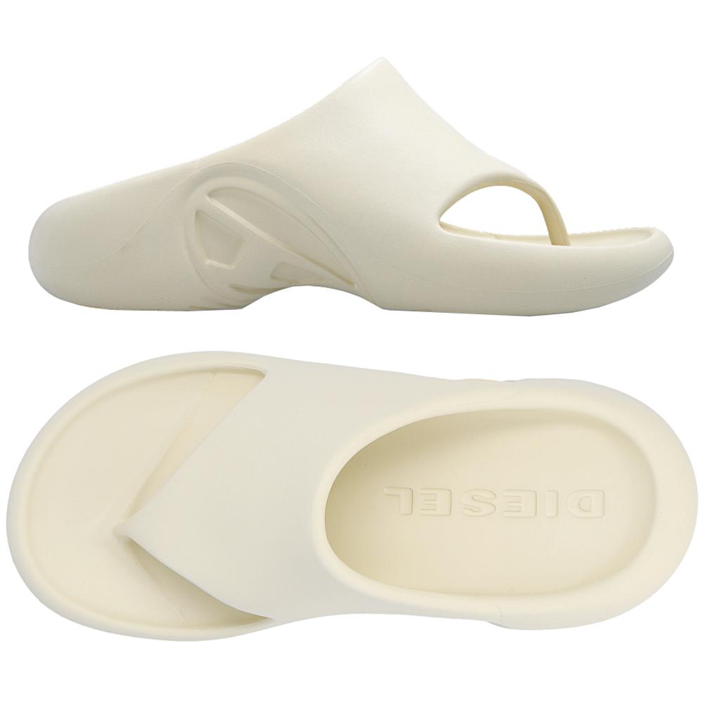 DIESEL Women’s Black Rubber Flip Flops Sandals
