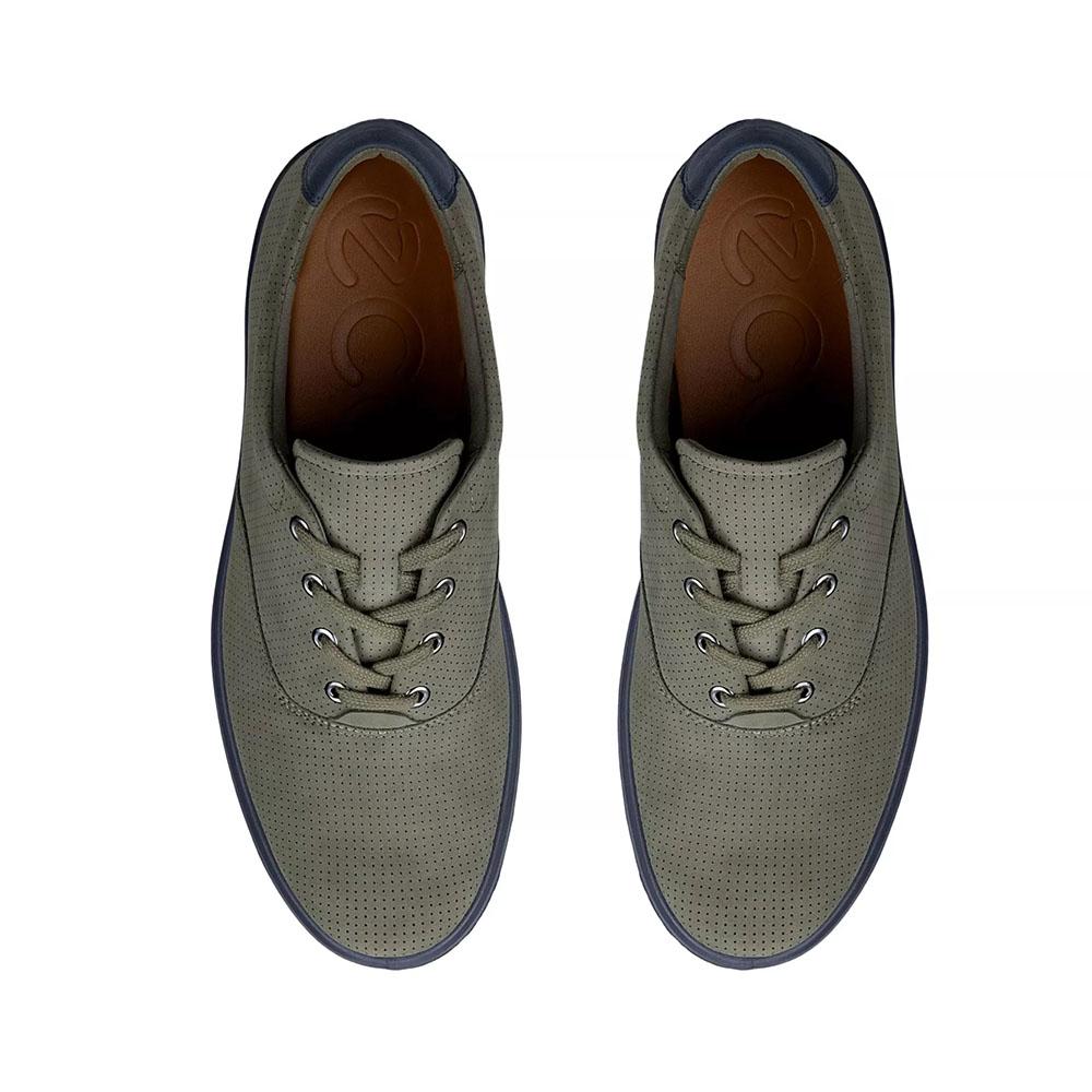 ecco Soft 60 Men’s Leather Low-Top Sneakers Brown