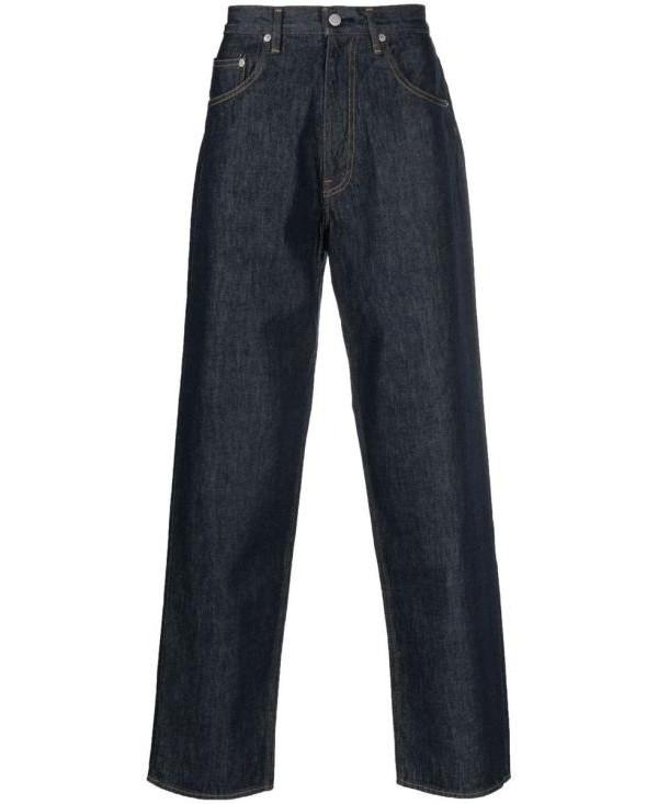 AURALEE Indigo Hard Twist Denim Wide Pants A00 P03 DM