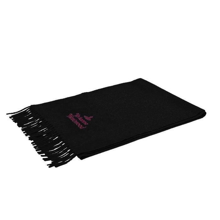 Vivienne Westwood Wool Scarf Black Unisex