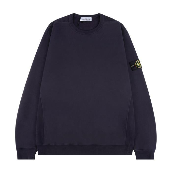 STONE ISLAND Brushed Organic Cotton Sweatshirt with Patch Lo 6100028 S0A20 V0026