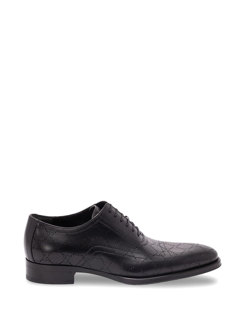 GUCCI Black Leather Oxford Dress Shoes
