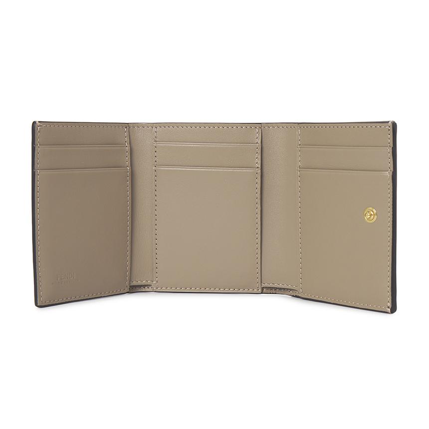 FENDI FF Monogram Leather Bifold Wallet for Women 8M0480 ALV4 F1N1G