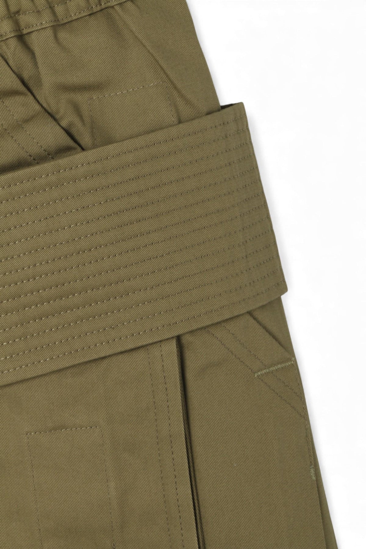 Rick Owens DRKSHDW Cotton Twill Wide Creatch Cargo Pants Pale Gr DU02C5394 TW 25