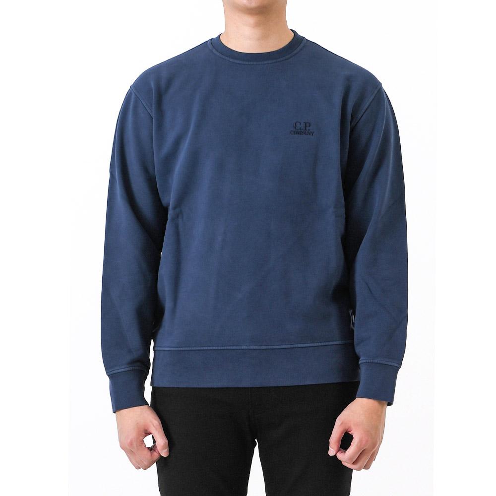CP Company Embroidered Logo Sweatshirt Blue Men’s