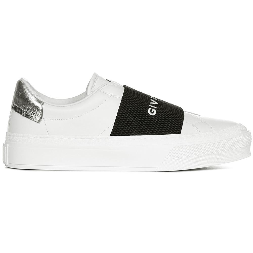 GIVENCHY Women City Banding Silver Tab Low Top Sneakers