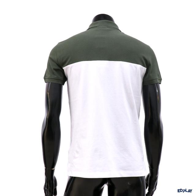 Emporio Armani Colorblock Military Green Polo Shirt Men F70 M