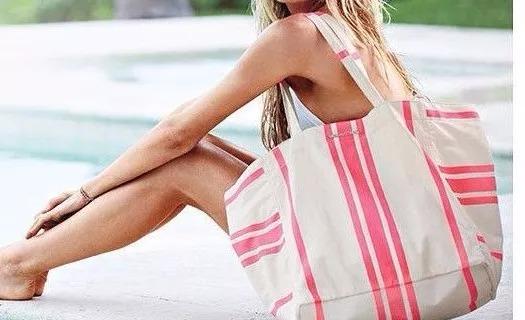 Victoria's secret Beach Stripe Tote Bag