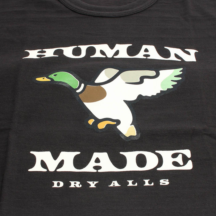 Humanmade Black Graphic T-Shirt Unisex Cotton Tee