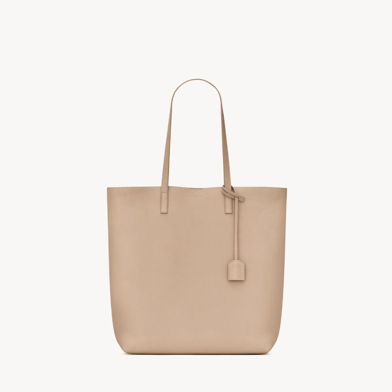 Saint Laurent Dark Beige Leather North South Shopping Tote Bag