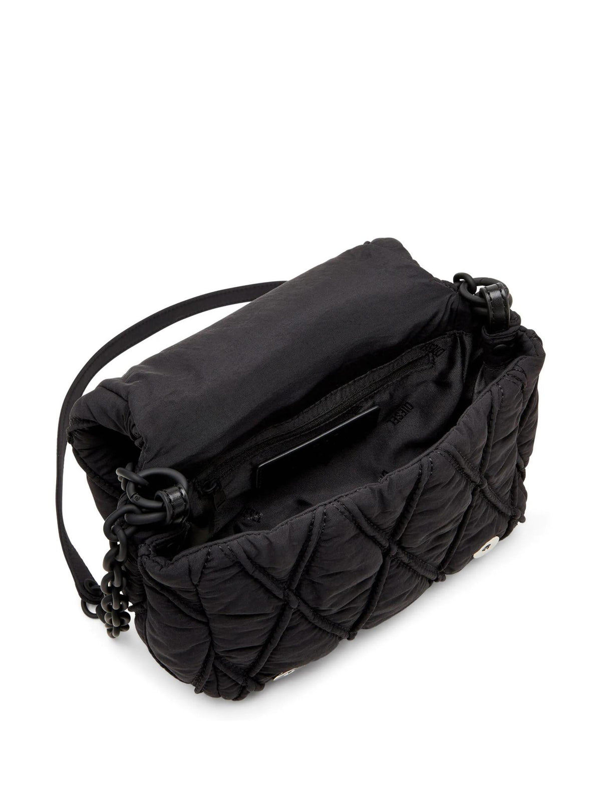 DIESEL Black Leather Shoulder Bag