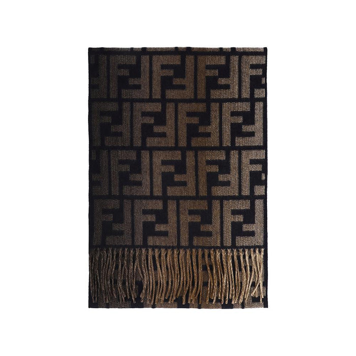 FENDI FF Logo Wool Scarf