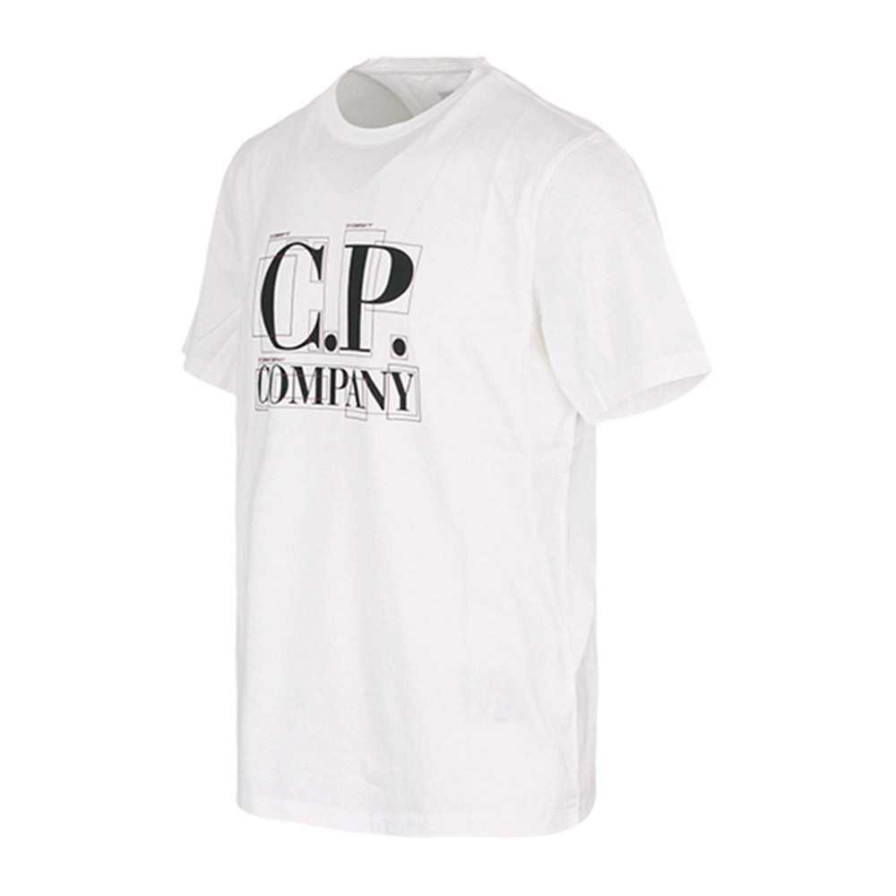 CP Company Graphic Logo Short Sleeve T-Shirt White Men's