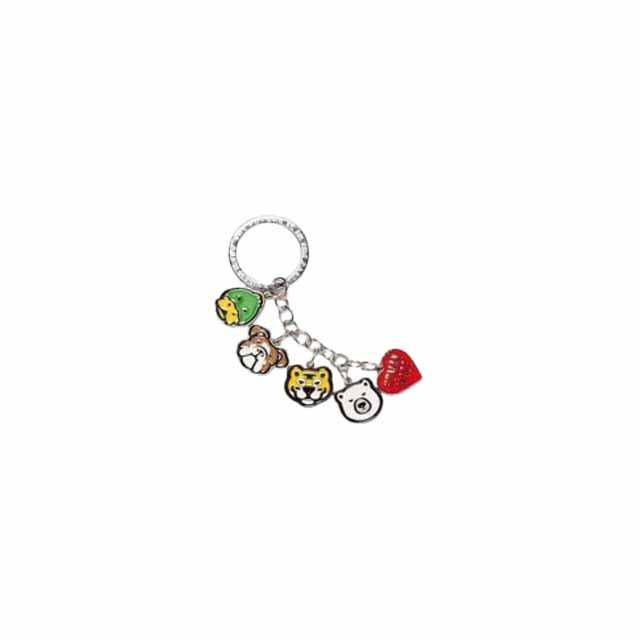 Humanmade Animal Head Charm Keyring Red HM29GD152