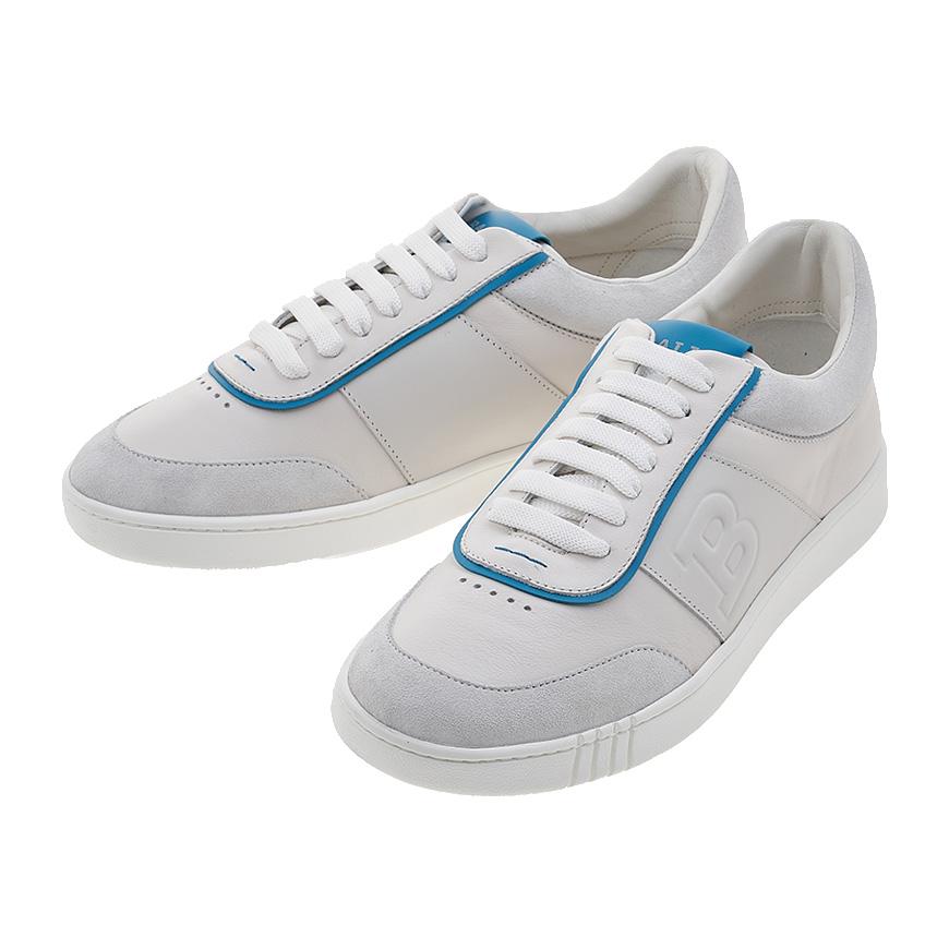 BALLY Men’s Leather Low-Top Sneakers White