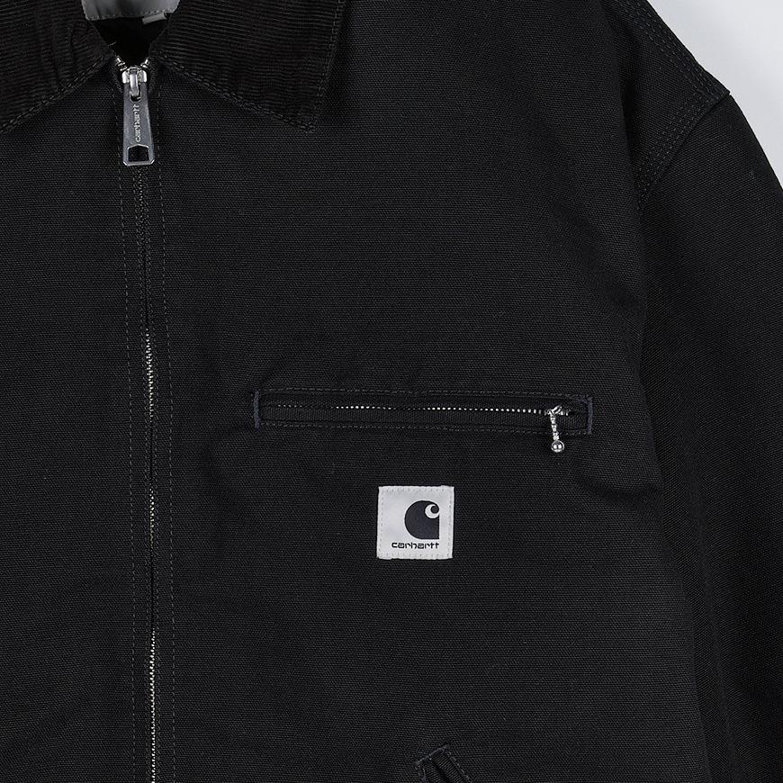 CARHARTT WIP Women OG Detroit Jacket Black Duck Canvas Jacket