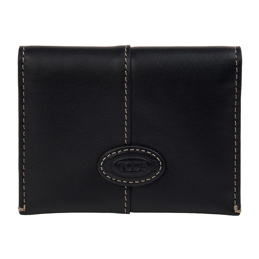 Tods Men’s Leather Card Holder Black XAMDBSF7100 UPP B999