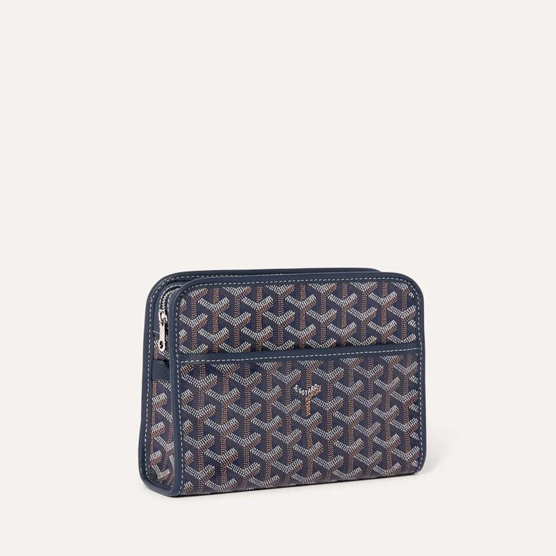 GOYARD Navy Jouvence PM Leather Clutch JOUVENPMLTY12 CL12 P