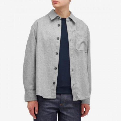 A.P.C. Basile Brodee Poitrine Overshirt Men’s Long-Sleeve Shirt WVBCV H02918 PLB