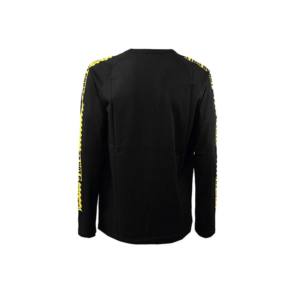 Frankie Morello Black 15th Anniversary Lettering Print Long Sleeve T-Shirt