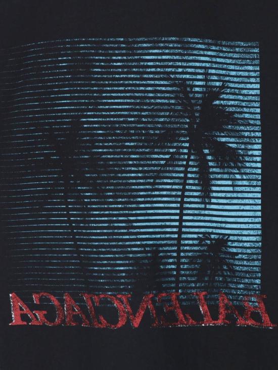 BALENCIAGA Black Short Sleeve T-Shirt for Men