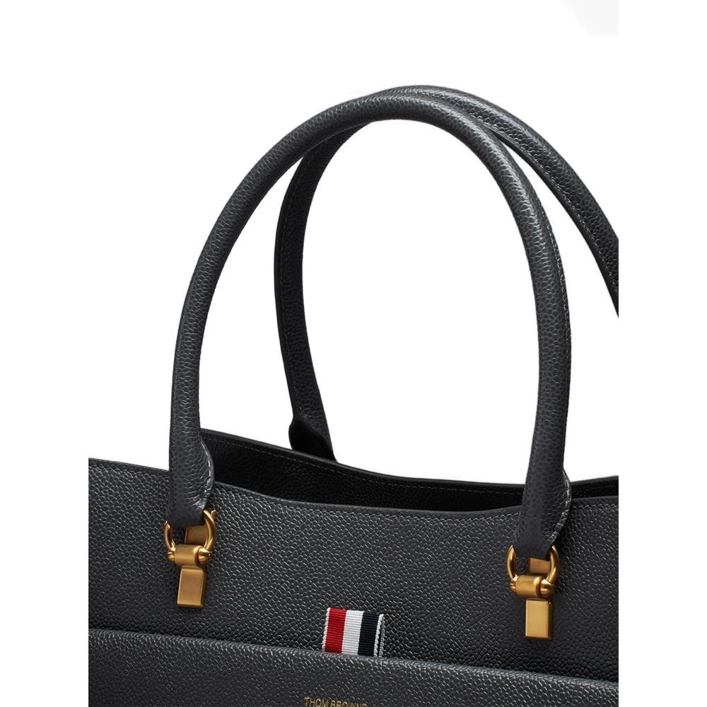 THOM BROWNE Pebble Grain Medium Duet Tote Bag