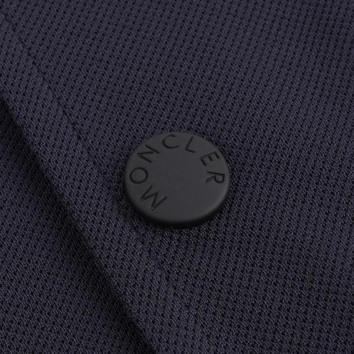 Moncler Grenoble Navy Logo Patch Polo Shirt