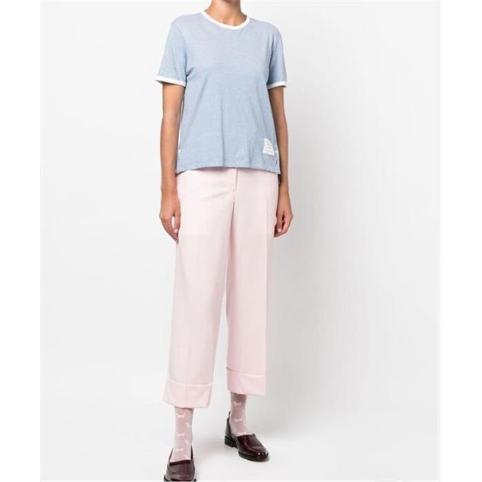 THOM BROWNE Side RWB Trim Short Sleeve T-Shirt FJS133A
