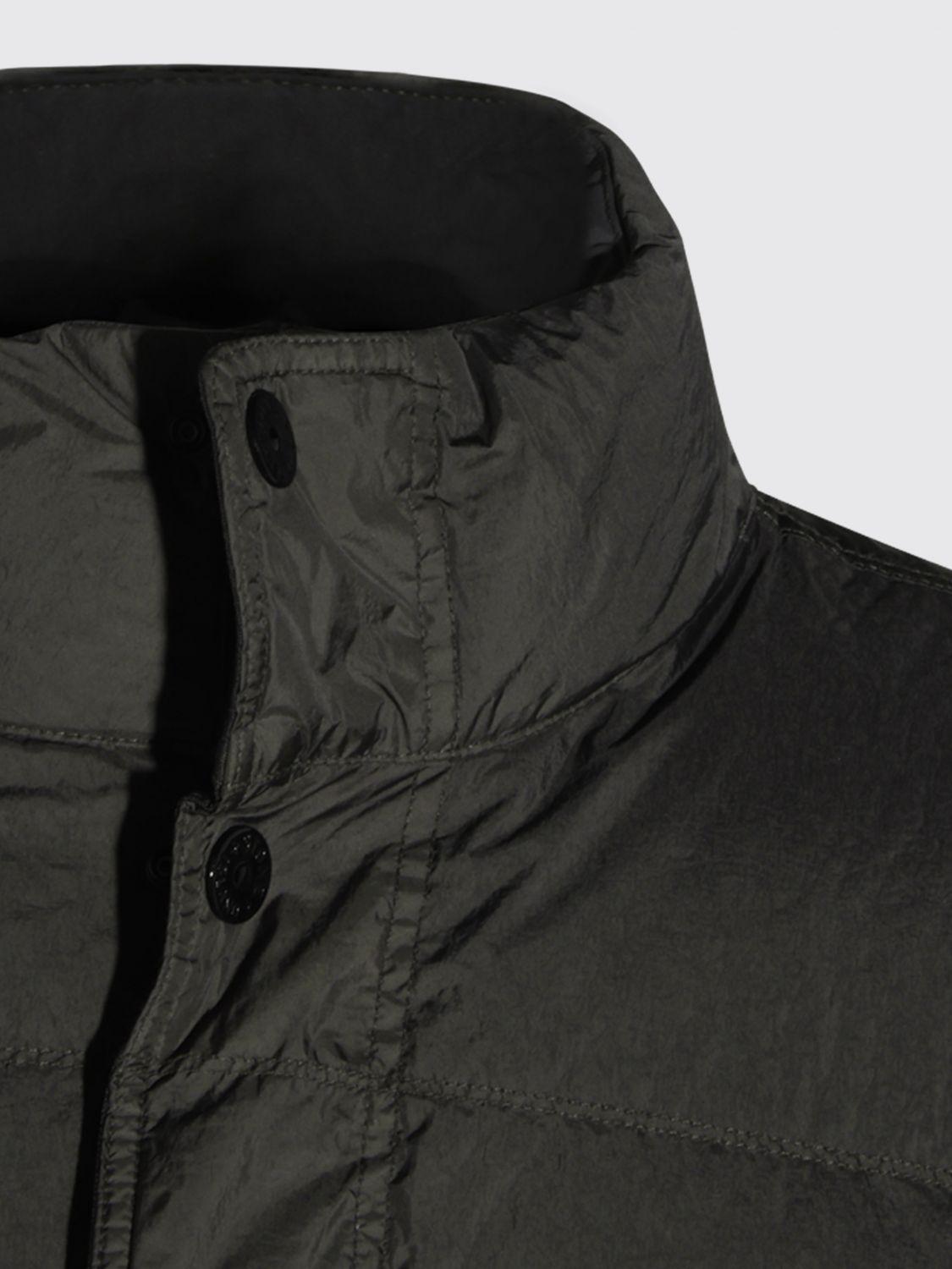 STONE ISLAND Green Nylon Down Puffer Jacket Men