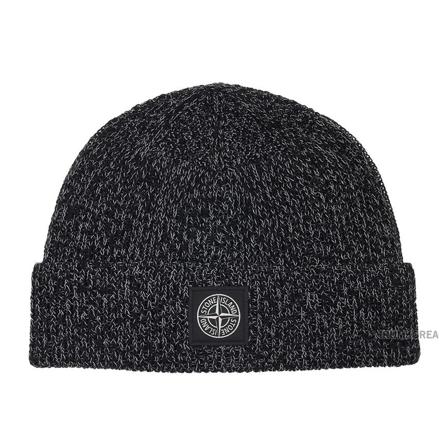 STONE ISLAND Unisex Knit Reflective Beanie K2S15N100001 S00L3 V0M29