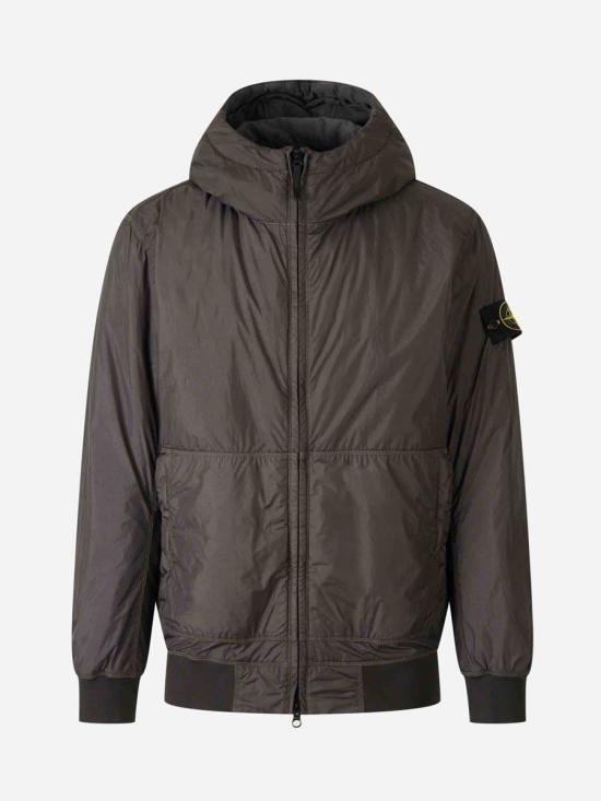 STONE ISLAND Crinkle Reps Anti-Drop Wind-Resistant Padded Jacket Navy